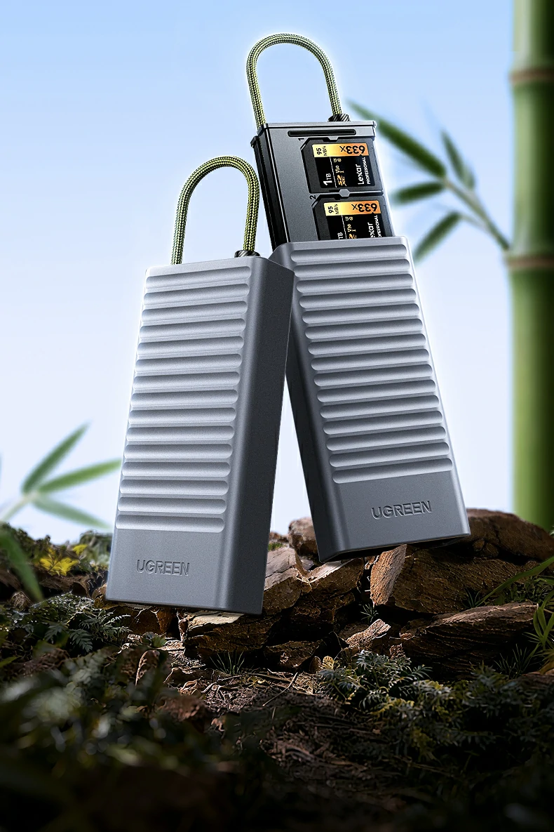 绿联CM856配0.15米Type-C线与USB转接头 绿联CM856-85098收纳读卡器0.15米Type-C线及USB转接头配件