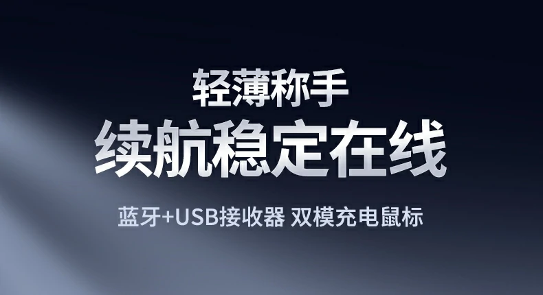 綠聯(lián)M256便攜無線充電鼠標(biāo)正面高清圖，展示親膚表面與人體工學(xué)造型