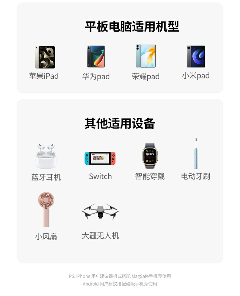 绿联PB594承重能力可视化展示 绿联PB594磁吸无线充移动电源约5部iPhone17承重
