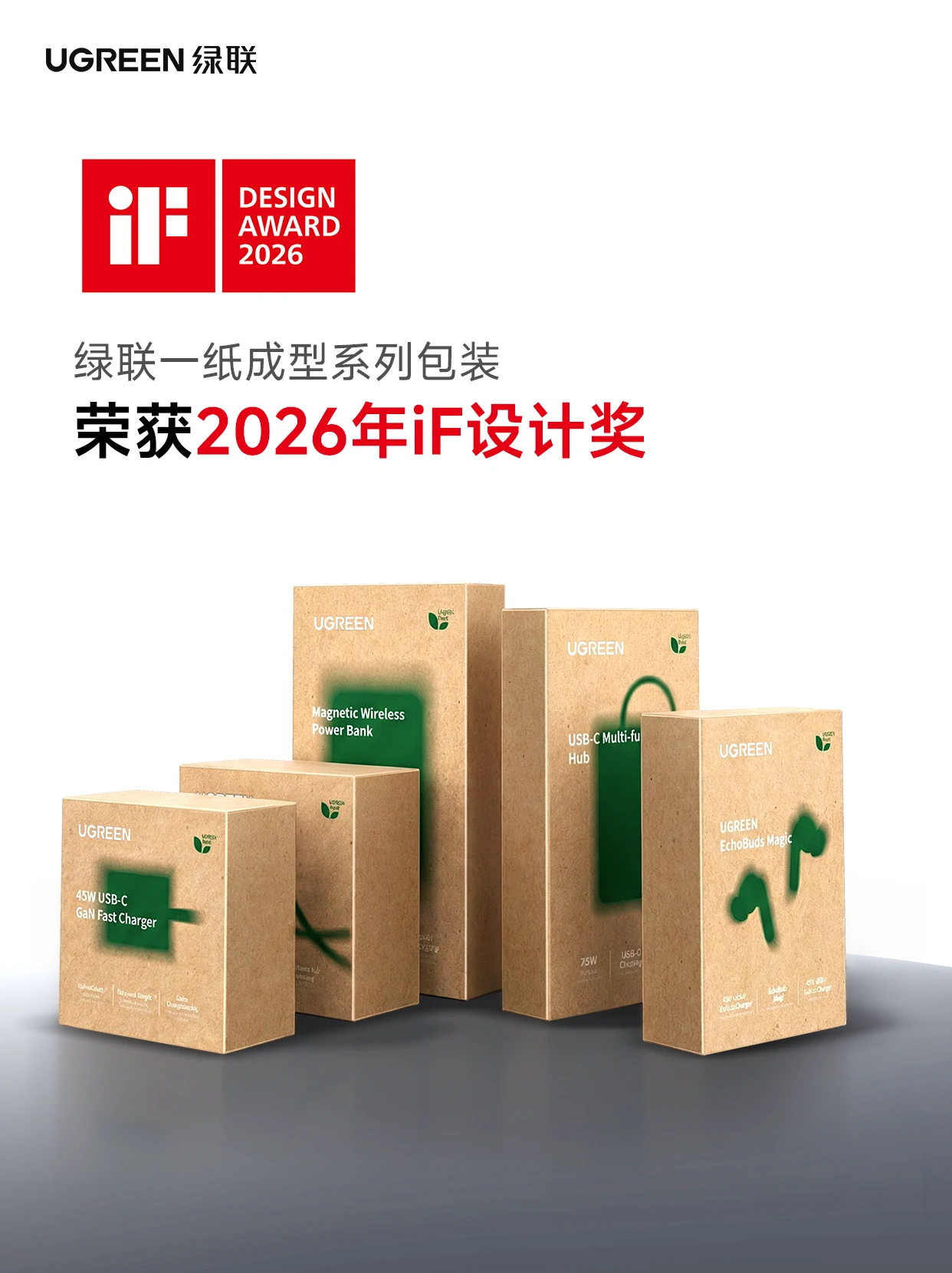 绿联一纸成型系列包装 绿联一纸成型系列包装