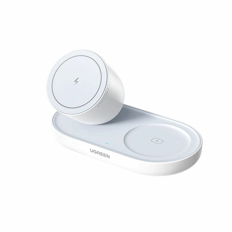 绿联 苹果二合一磁吸20W无线充电器