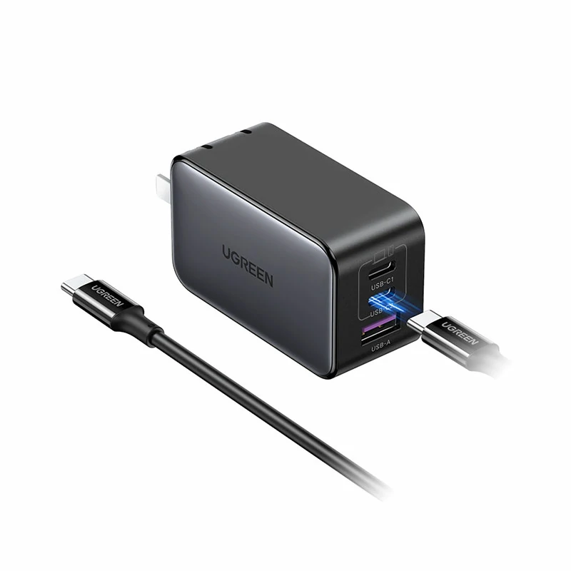 绿联 65W三口氮化镓充电器套装