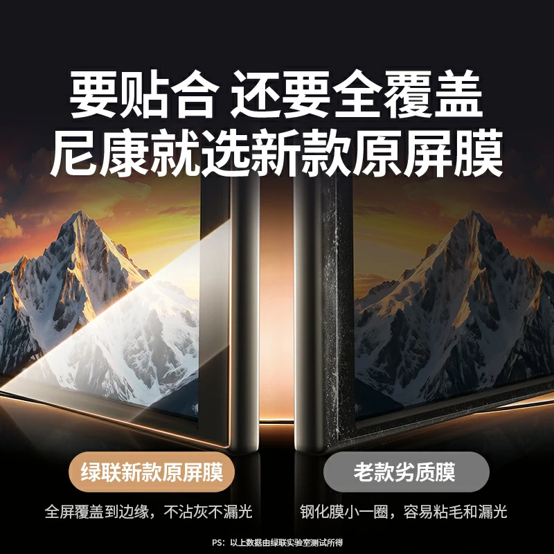 绿联适用尼康系列相机 屏幕保护钢化膜