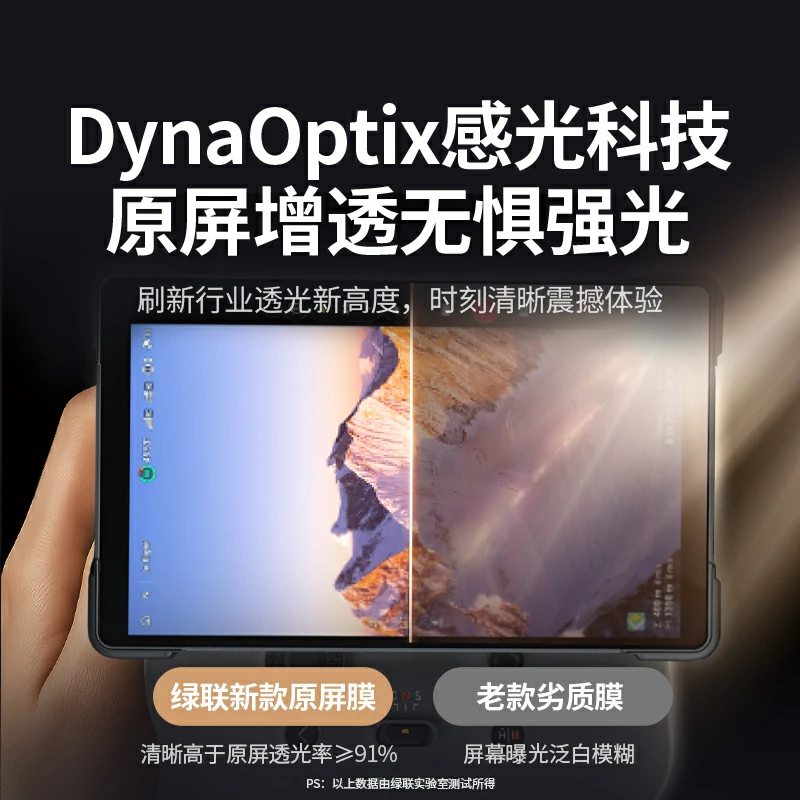绿联适用大疆无人机带屏遥控器钢化膜