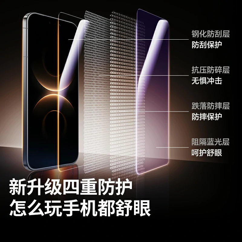 绿联华为 Mate80/Pro 抗蓝光钢化膜