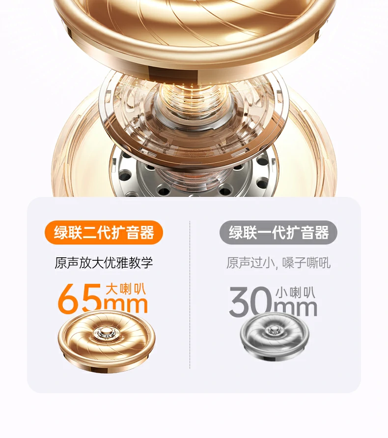 扩音器仅201g净重 绿联BS005-75780便携不累手 扩音器仅201g净重 绿联BS005-75780便携不累手