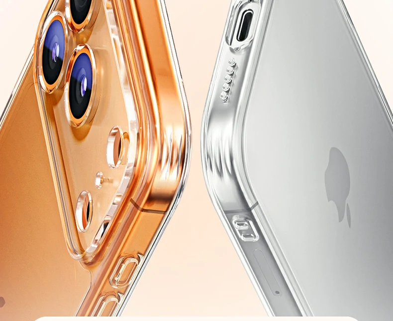 透明色 - 原机美感尽显,晶透如裸机 透明色展示,原机美感尽显