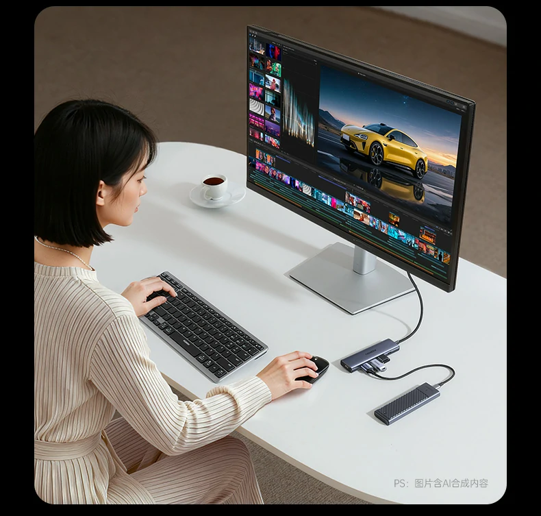 多角度展示接口排列与标识