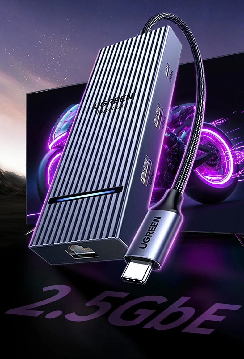 绿联CM880-95501六合一多接口集成布局