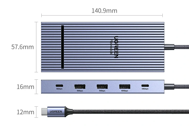 绿联CM886-95614扩展坞TF卡读取无人机素材