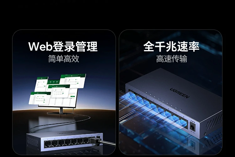 Web智能网管后台界面展示，192.168.18.8访问