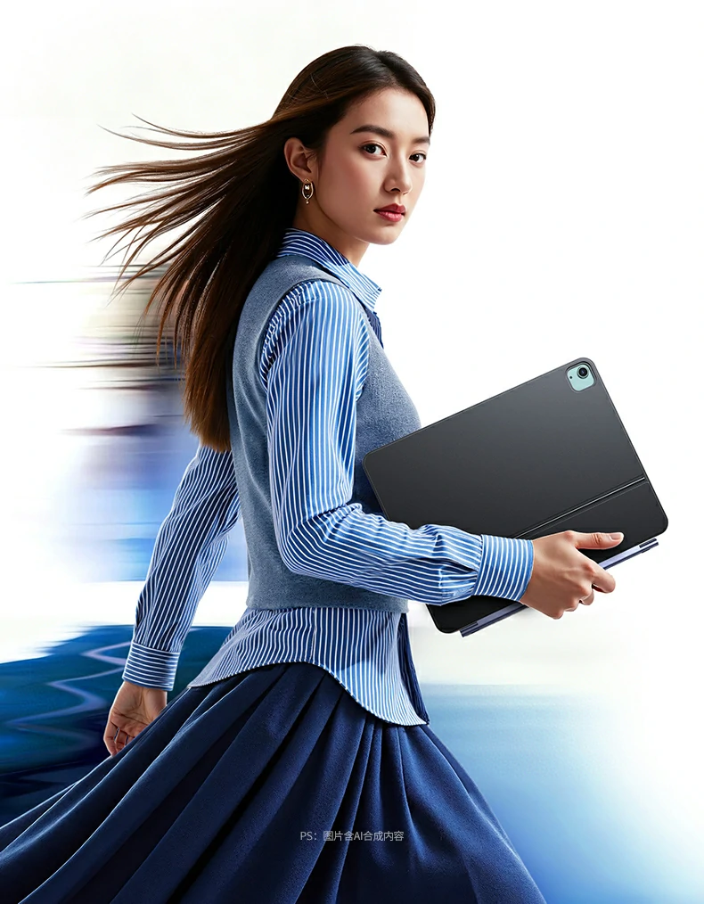 办公桌场景：键盘+iPad处理邮件与文档