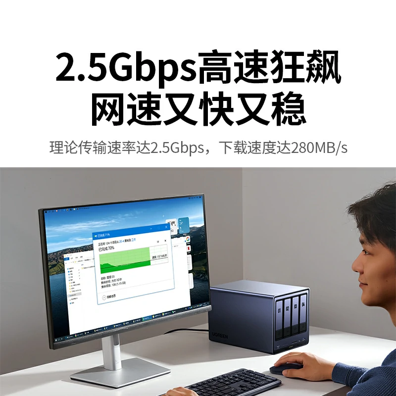 绿联超五类千兆非屏蔽网络工程箱线