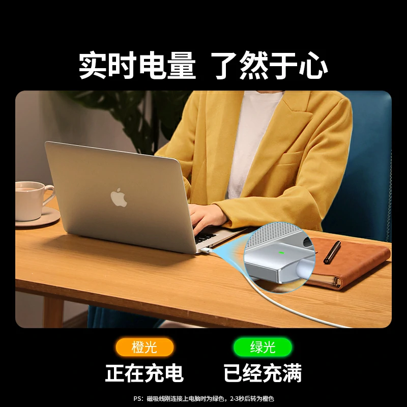 绿联140W磁吸Magsafe3充电线
