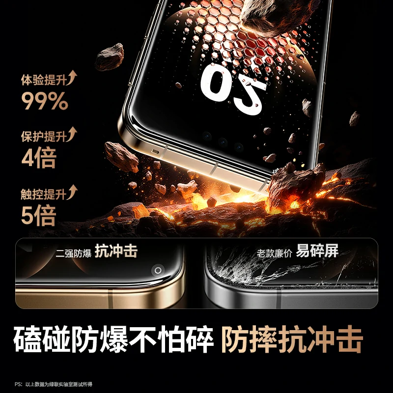 绿联适用华为Mate80系列细边全屏超清钢化膜