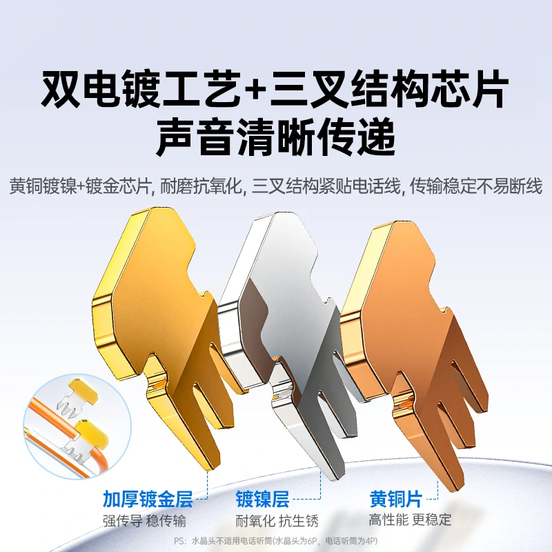 绿联传真电话线水晶头