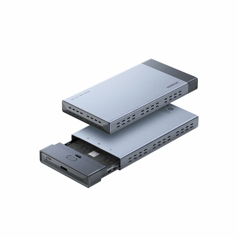 绿联双盘位M.2固态硬盘盒