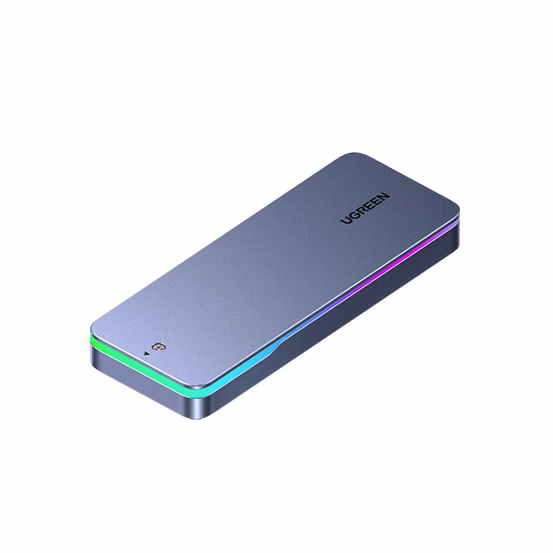 绿联M.2固态硬盘盒 20Gbps高速 RGB灯效