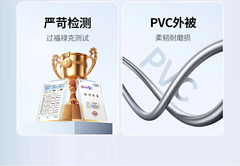 绿联NW293超五类监控网线铜芯一致性检测展示