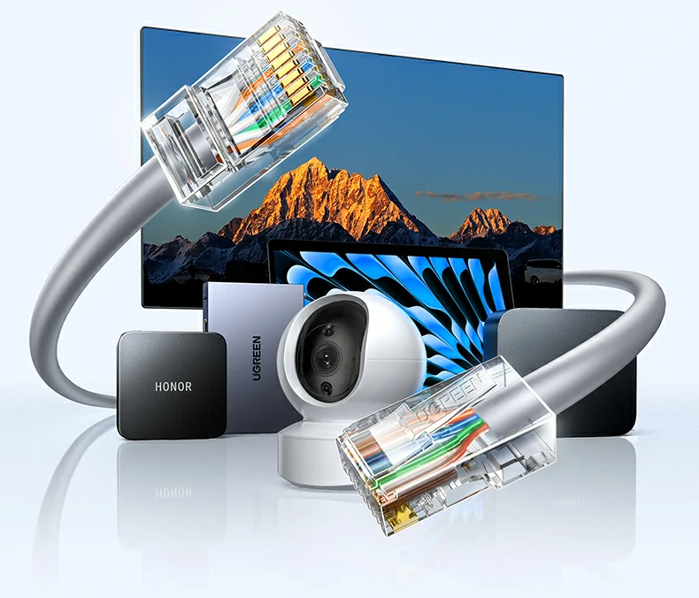 绿联NW293超五类监控网线办公网络应用