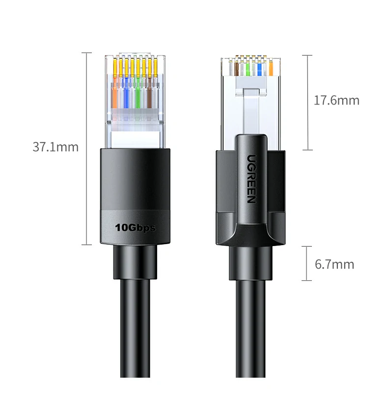 绿联NW331超六类万兆屏蔽网线一年质保精美袋装包装