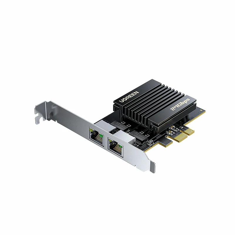 绿联PCI-e转双千兆有线网卡 独立三芯片