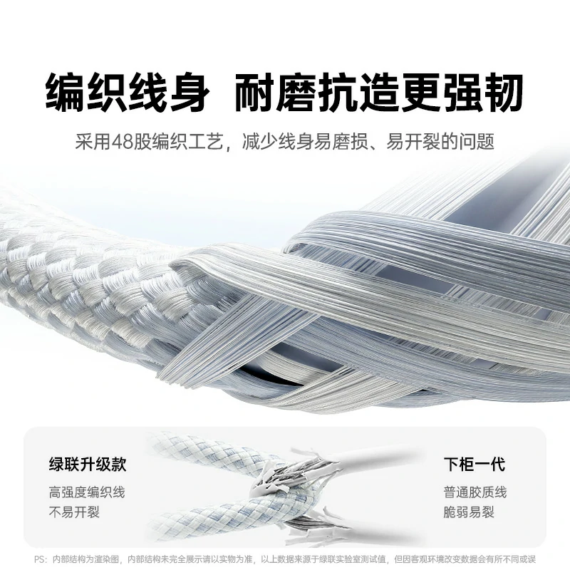 绿联小米手环充电线 磁吸编织线