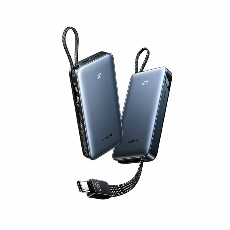 绿联30W自带线快充移动电源 20000mAh