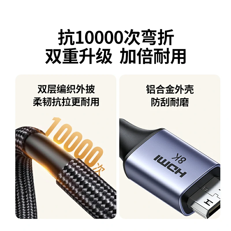 绿联 Mini HDMI 转 HDMI转换线 8K