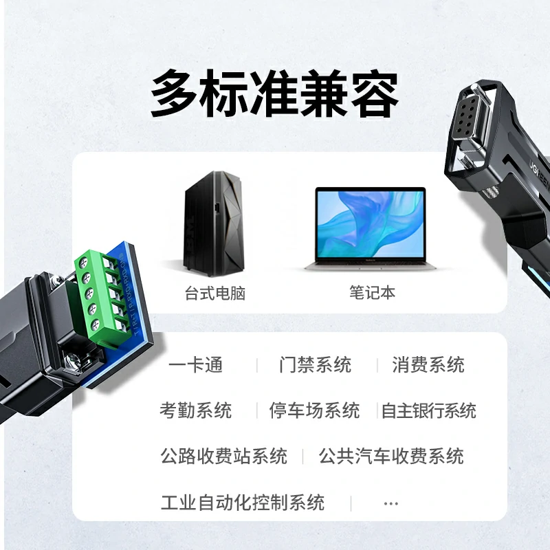 绿联USB转RS232/RS485免驱串口转换器