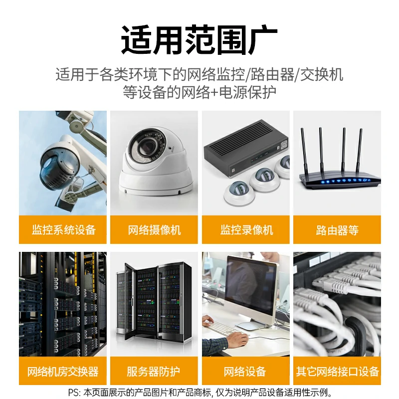 绿联网络电源二合一防雷器