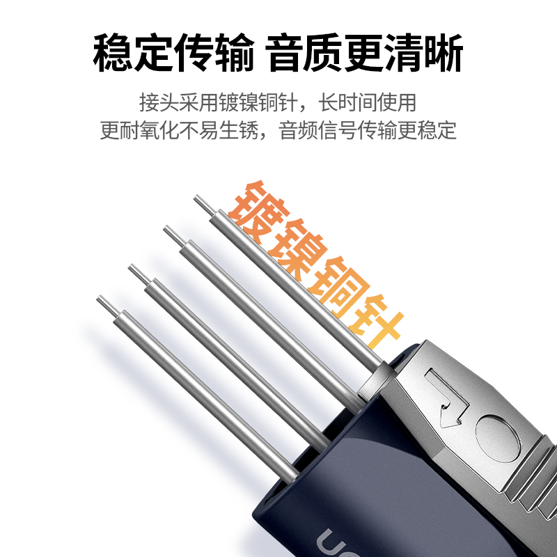 绿联欧姆头音频插头