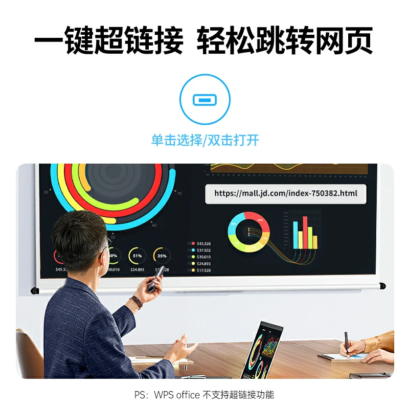 绿联红光激光翻页笔 Type-C充电款
