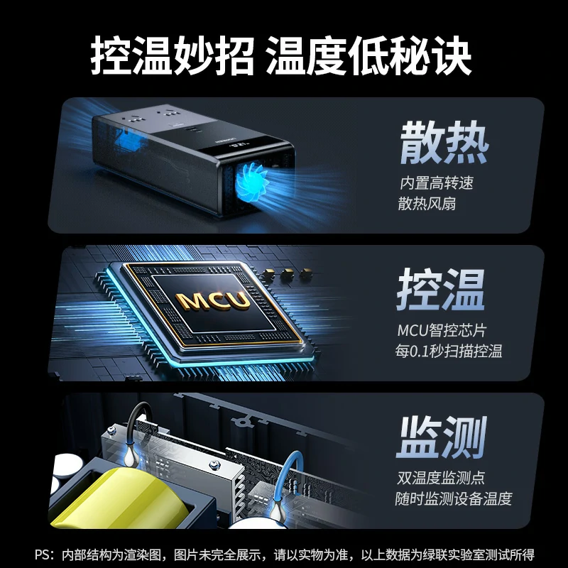 绿联300W车载逆变器 12V转220V