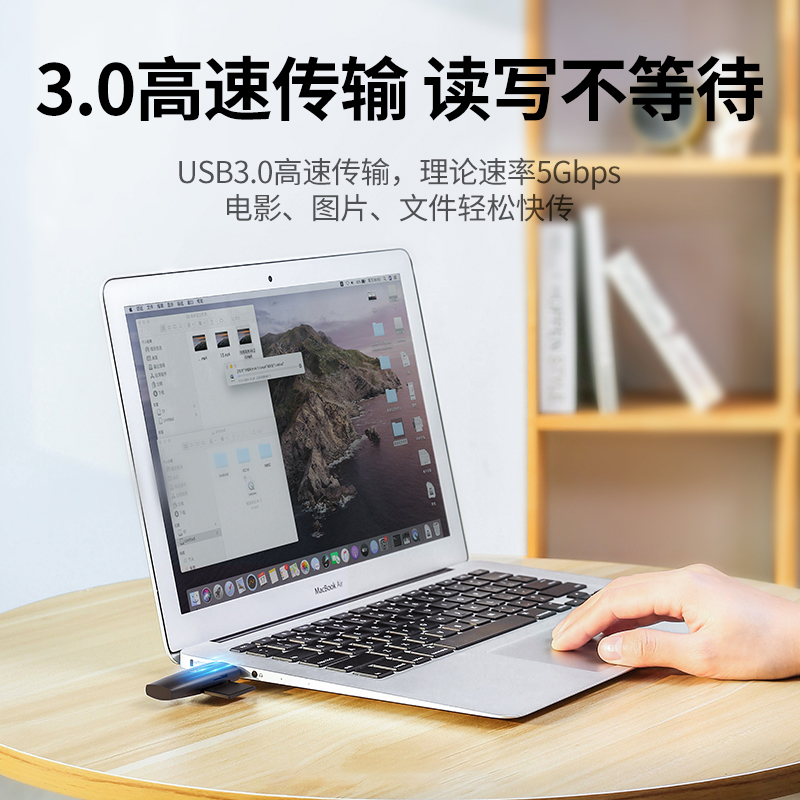 绿联二合一3.0读卡器 SD+TF双卡槽 Type-C/USB双接口