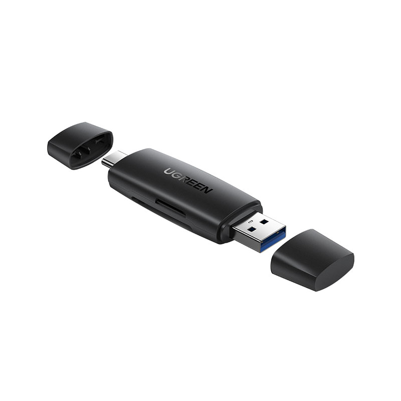 绿联二合一3.0读卡器 SD+TF双卡槽 Type-C/USB双接口