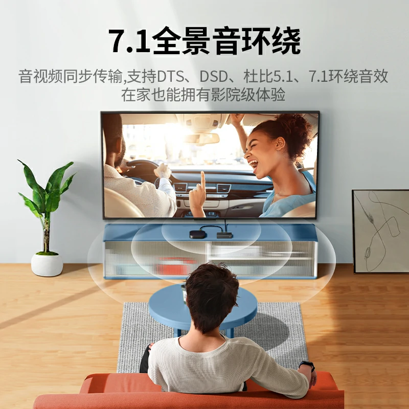 绿联HDMI2.0分配器一进二出 4K