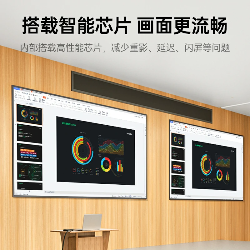 绿联HDMI2.0分配器一进二出 4K