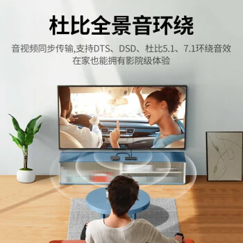 绿联HDMI分配器一进四出 4K高清
