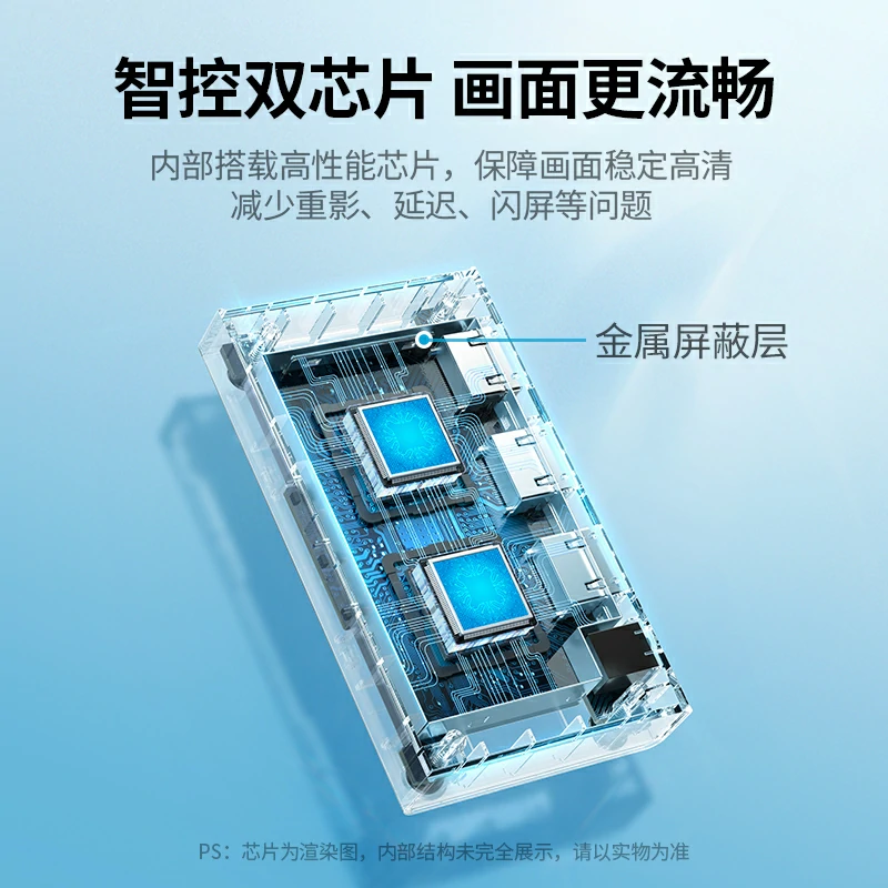绿联HDMI2.0分配器一进四出 4K60Hz