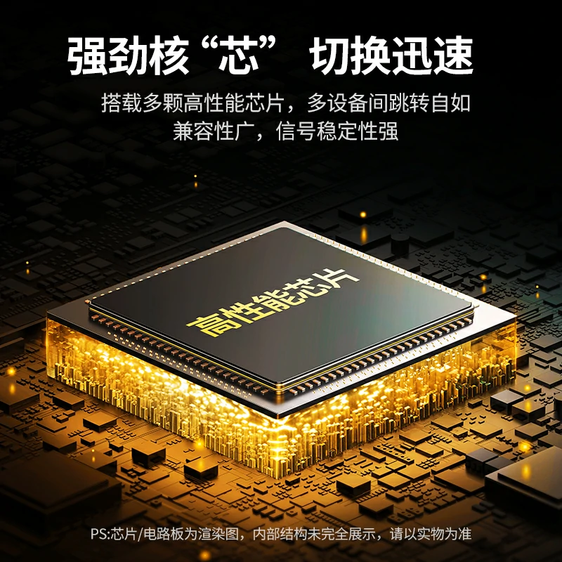 绿联HDMI KVM切换器二进一出 4K高清