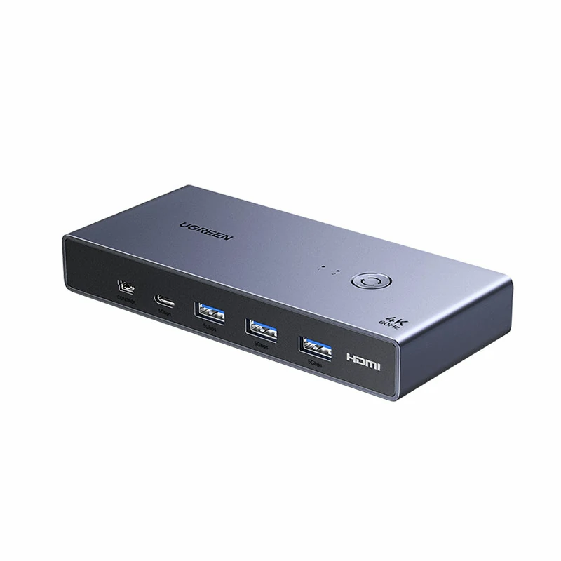 绿联USB-C KVM切换器二进一出 4K60Hz