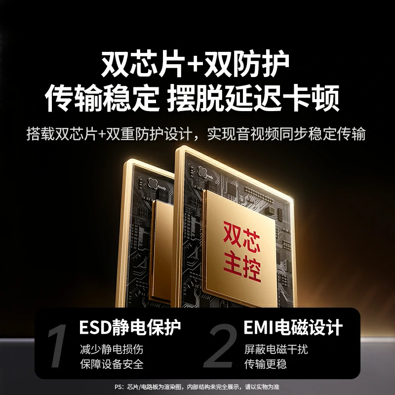 绿联HDMI分配器一进二出 4K30Hz