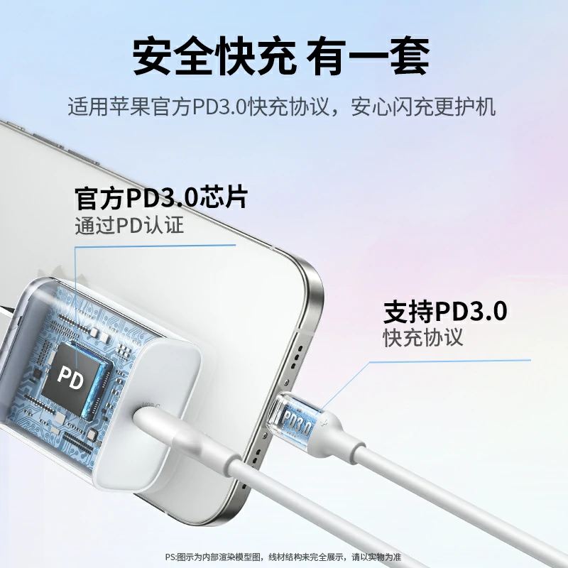 绿联60W硅胶数据线 双C快充线