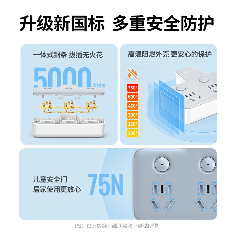 绿联无线转接插座 新国标安全认证