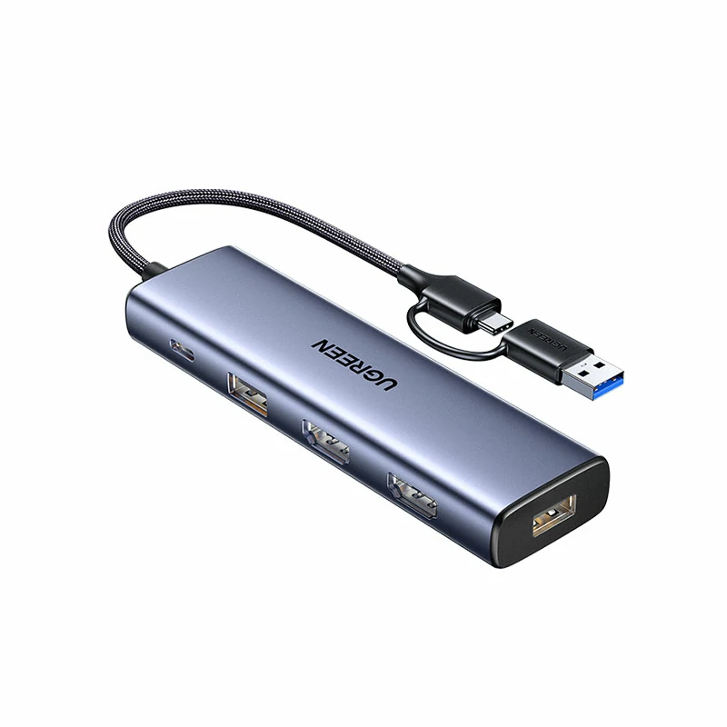 绿联 5合一 USB-A/USB-C双接口多功能扩展坞