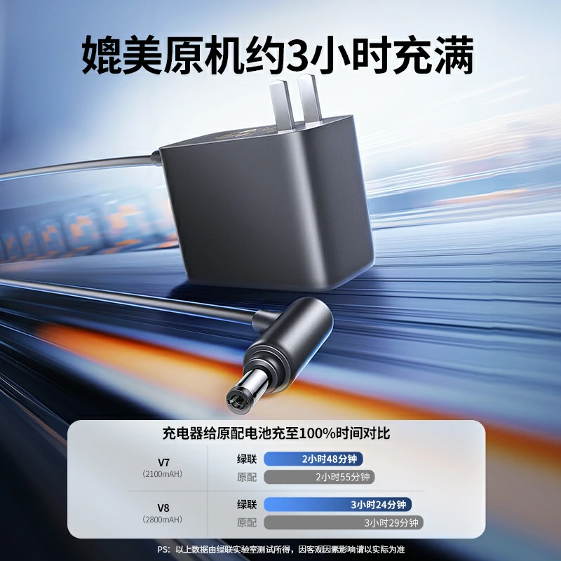 绿联戴森V6/V7/V8吸尘器充电器 20.3W快充
