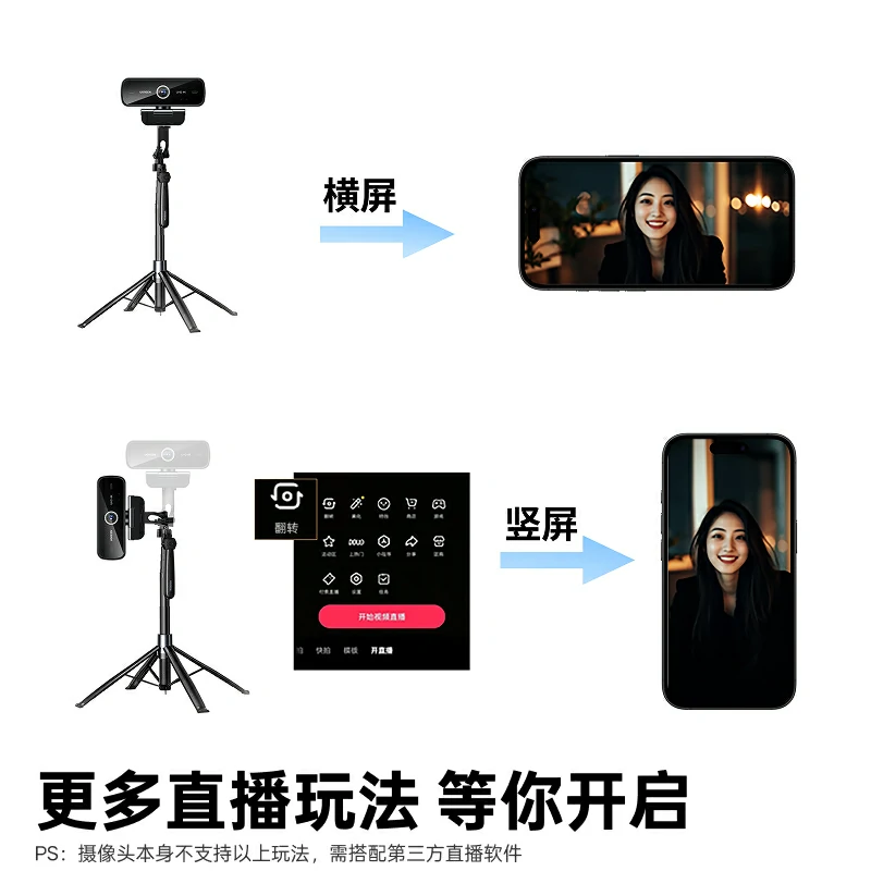 绿联4K USB高清摄像头 800万像素