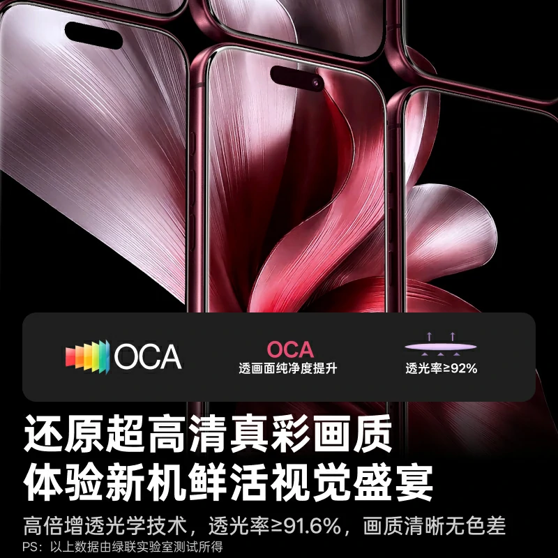 绿联适用iPhone18系列9D全覆盖钢化膜