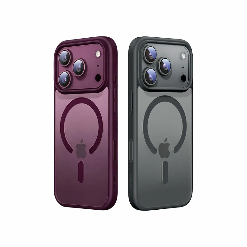 绿联适用iPhone18系列冰雾磨砂磁吸手机壳